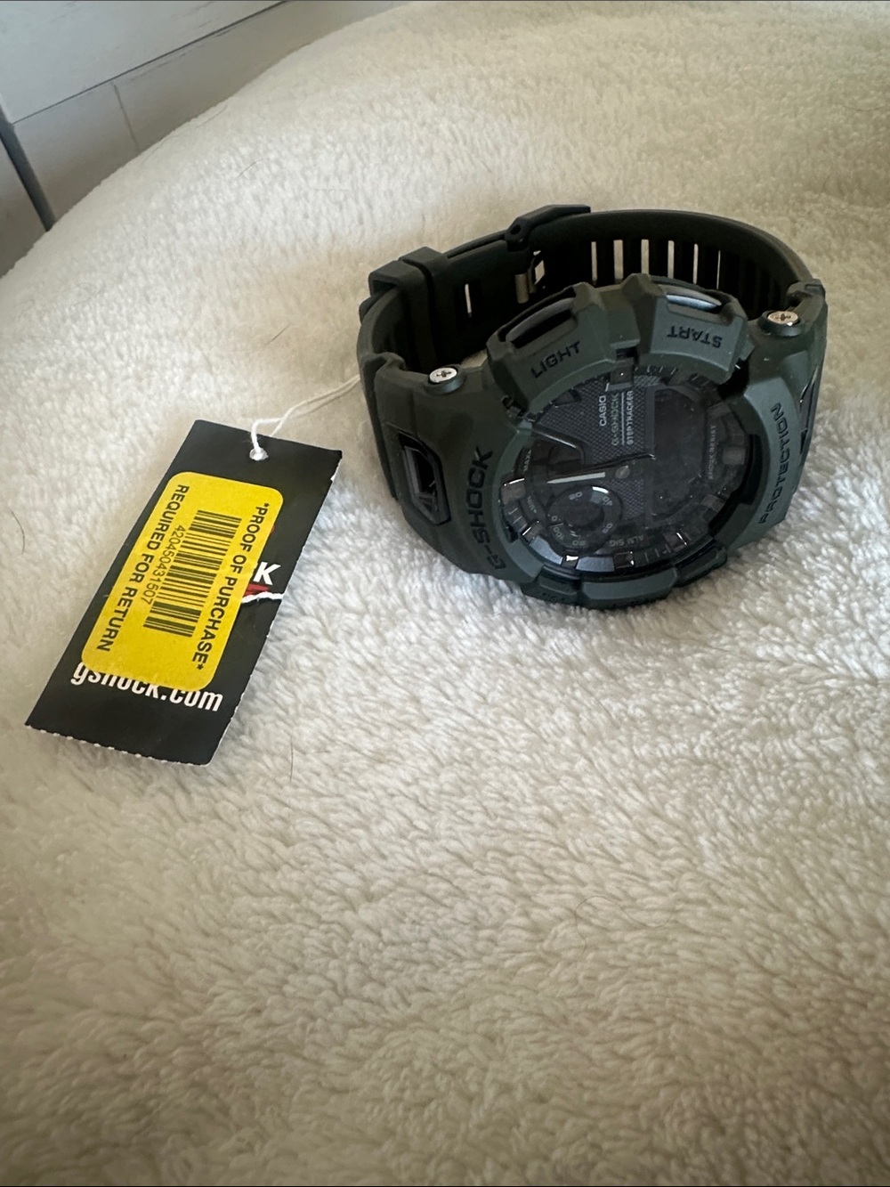 G-Shock Olive Green and Black Rugged Digital Watch